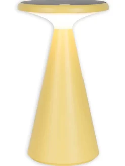 Solar-Akku-Tischleuchte "Palu" in Gelb - (H)30 x Ø 20 cm