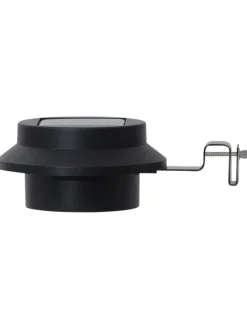 Solar-Klemmleuchte ,Fency' für Zäune, Dämmerungssensor, warmweiß, Ø 12