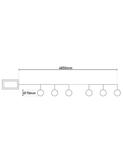 Solar-Kugellicherkette 