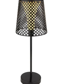 Solarleuchte in Schwarz - (B)18 x (H)50 cm