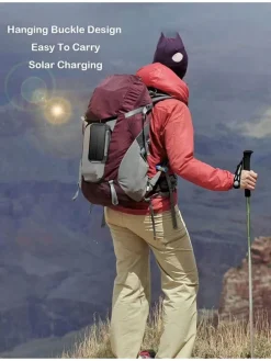 Solar-Powerbank 30.000 mAh in Grau