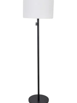 Solar-Stehleuchte in Weiß/ Schwarz - (H)150 cm