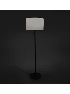 Solar-Stehleuchte in Weiß/ Schwarz - (H)150 cm