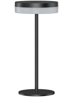 Solar-Tischleuchte "Vivia Mini" in Schwarz - (H)27,2 x Ø 15,5 cm