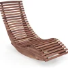 Sonnenliege ergonomisch in Hellbraun
