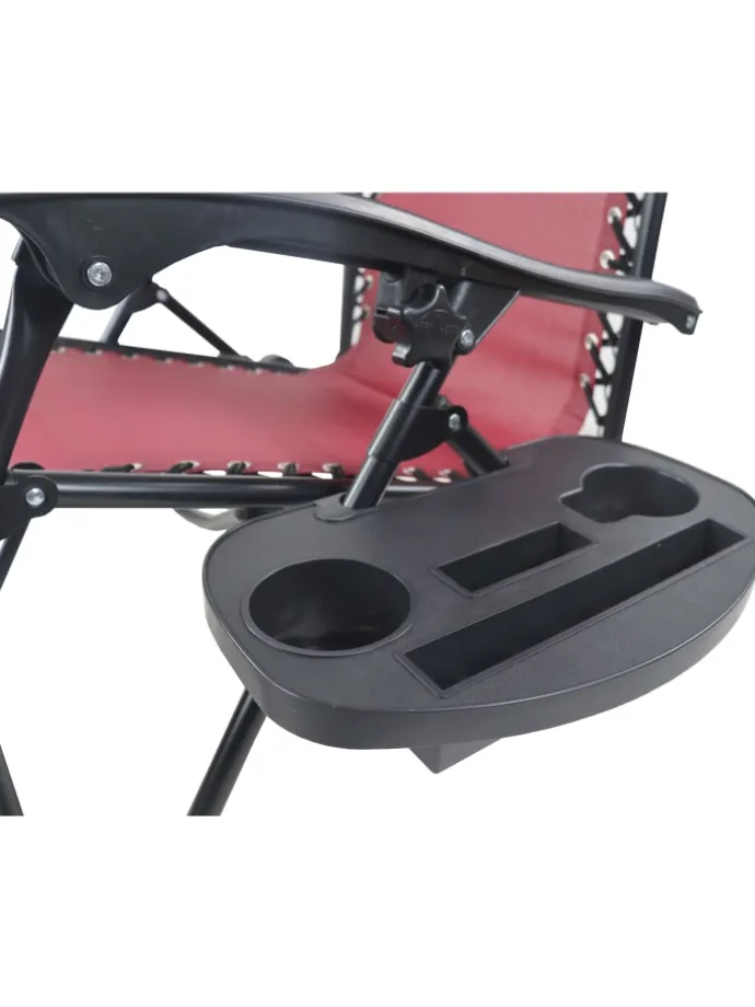 Sonnenliege Liegestuhl Gartenstuhl Camping Maltosa in Rot