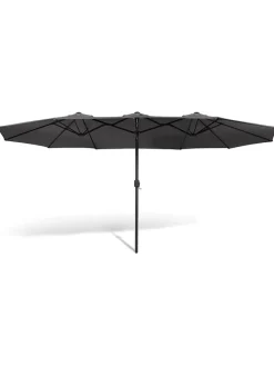 Sonnenschirm in Grau - (L)260 x (B)450 cm