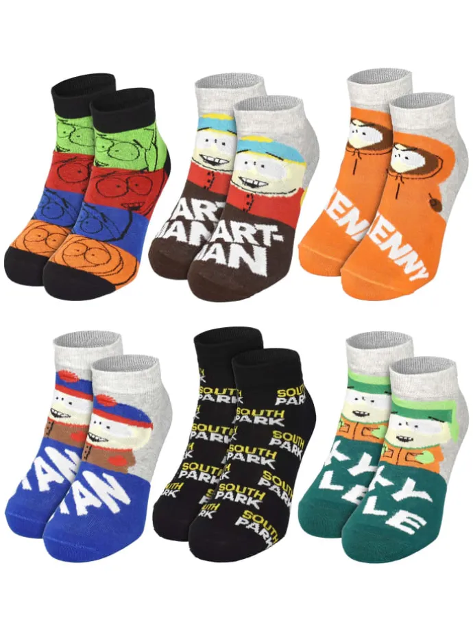 South Park Socken Adventskalender mit 12 Paar Socken kurz und lang in Mehrfarbig