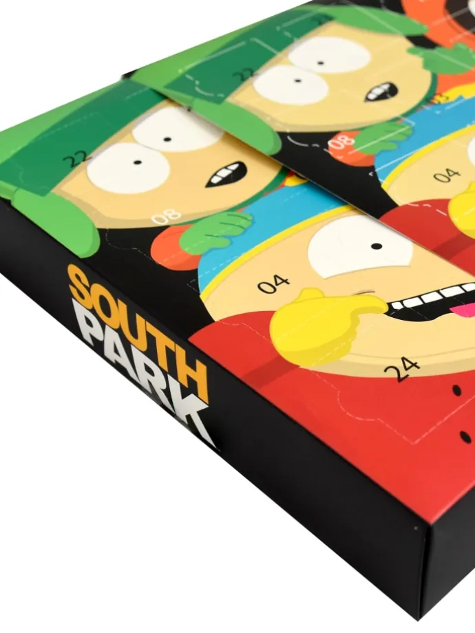 South Park Socken Adventskalender mit 12 Paar Socken kurz und lang in Mehrfarbig