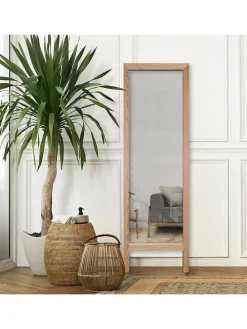 Spiegel in Hellbraun - (B)45 x (H)145 cm