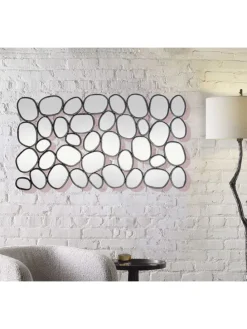 Spiegel in Schwarz / Glas / 56x3x99