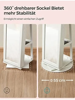 Spiegel in Weiß - (B)55 x (H)161 cm