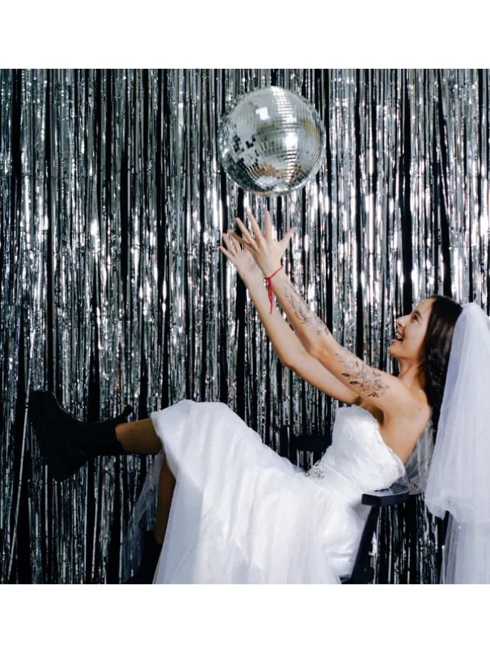 Spiegelkugel Discokugel Mirrorball D: 30cm in silber