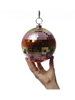 Spiegelkugel Mirrorball Discokugel D: 15cm in pastellfarben
