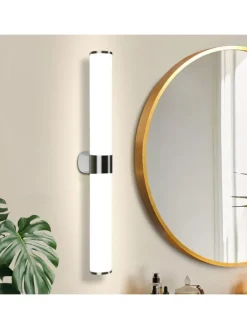 Spiegelleuchte LED in Chrom 15W 4000K Neutralweiß IP44 L 60CM