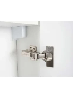 Spiegelschrank B19b mit 6 Regalböden, Weiß