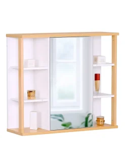 Spiegelschrank in Weiß - (B)62 x (H)64 x (T)21 cm