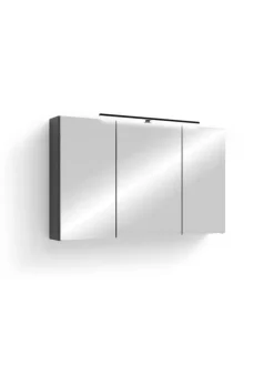 Spiegelschrank SPREE in anthrazit - B 100, H 60, T 20 cm