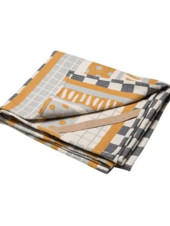 Spieldecke "Nova - Mustermix" in Gelb/ Grau