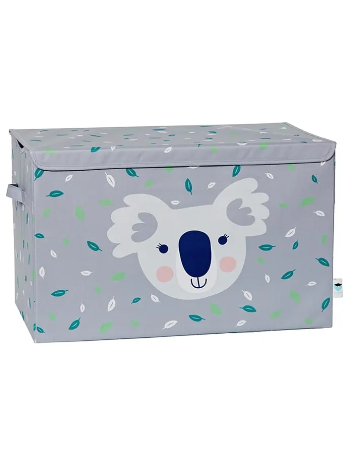 Spielzeugtruhe "Koala" in Grau - (B)62 x (H)39 x (T)37,5 cm