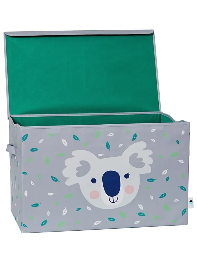 Spielzeugtruhe "Koala" in Grau - (B)62 x (H)39 x (T)37,5 cm