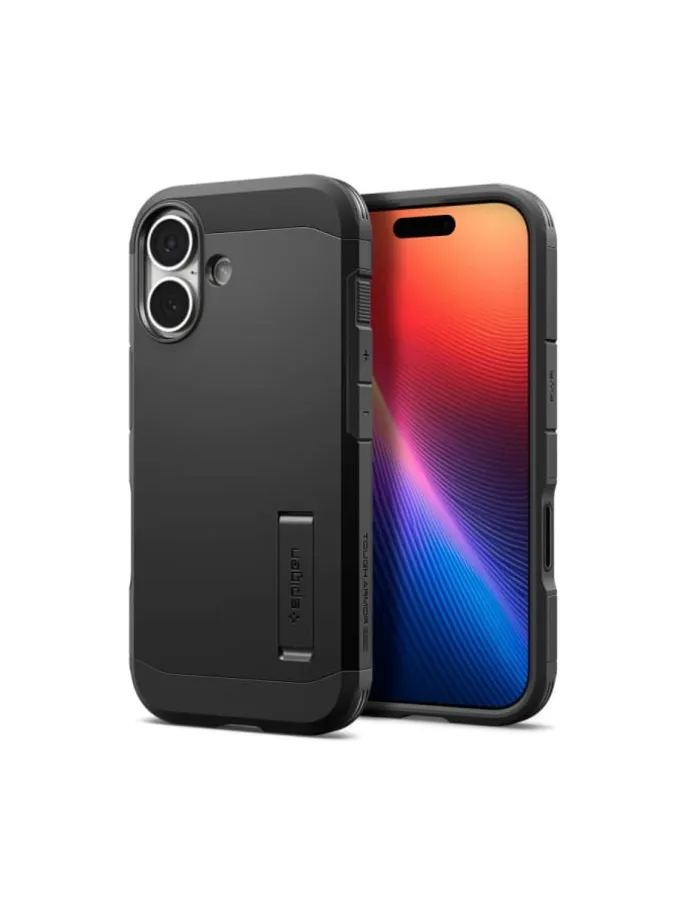 Spigen Tough Armor T mit Magnetfunktion Hülle iPhone 17 Schwarz in Schwarz