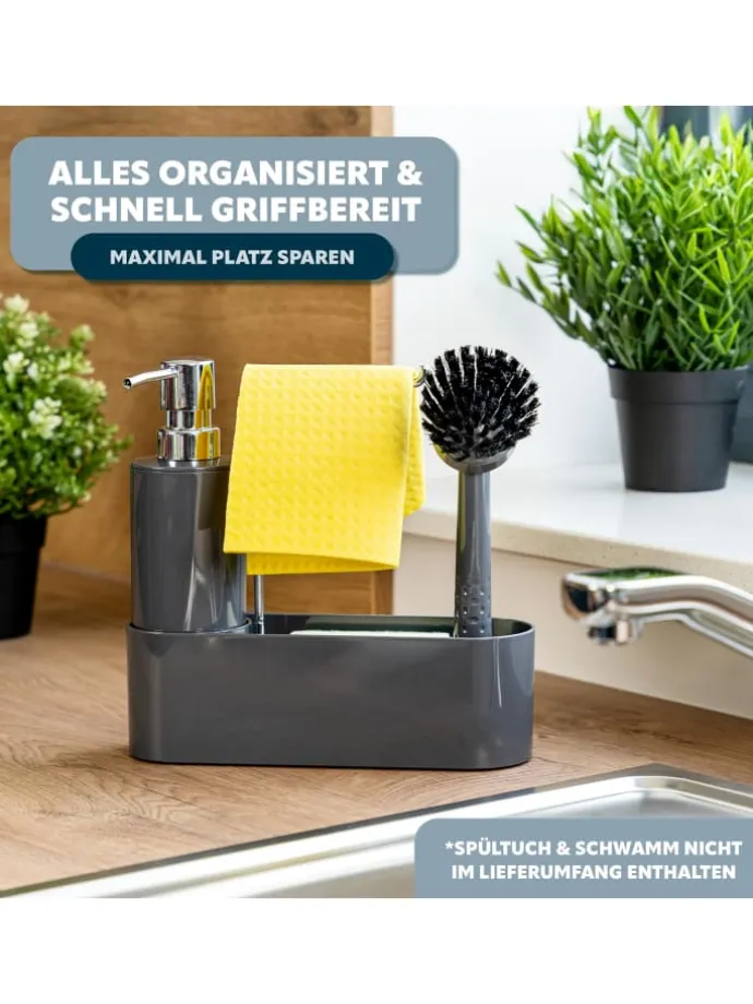 Spülbecken Organizer ca. 22 x 21 x 6,7 cm (B/H/T)