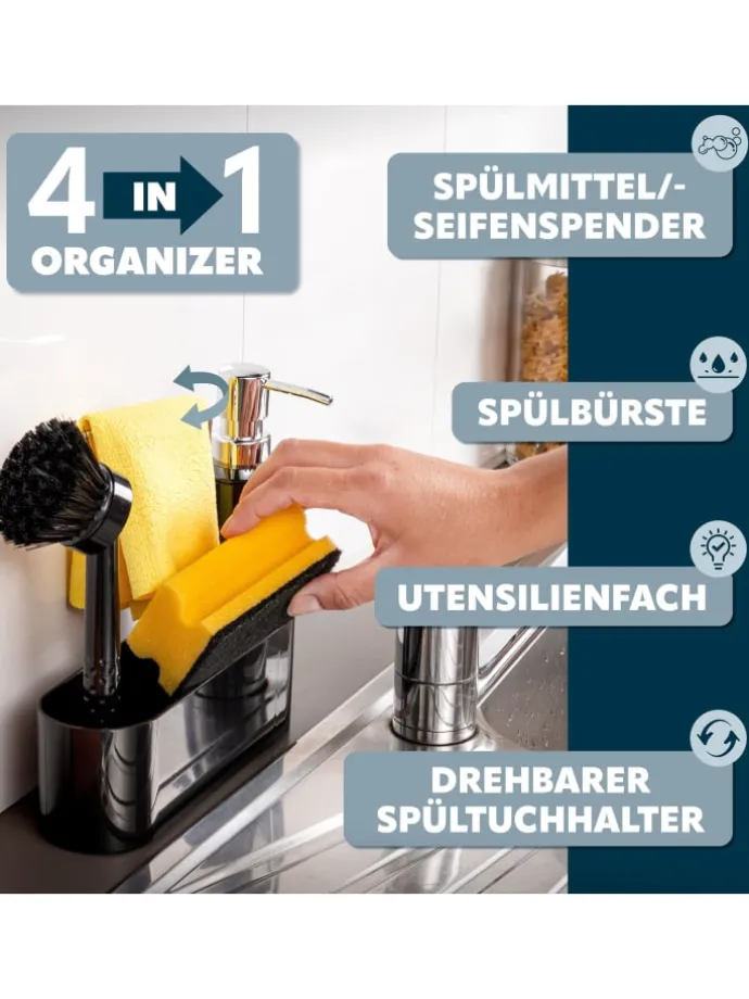 Spülbecken Organizer ca. 22 x 21 x 6,7 cm (B/H/T)