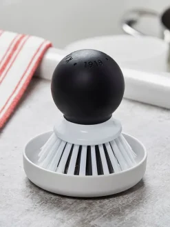 Spülbürste in Weiß/ Schwarz - Ø 9 cm