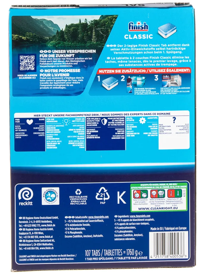 Spülmaschinentabs "Classic", 107 Tabs/ 1,76 kg