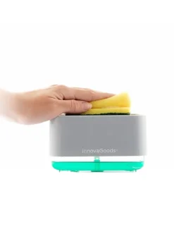 Spülmittelspender in Grau - (B)15 x (H)9 x (T)10,5 cm