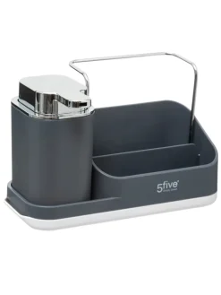 Spülmittelspender mit Organizer in grau