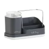 Spülorganizer in Grau mit Flüssigkeitsspender - (B)21,5 x (H)16 x (T)9 cm