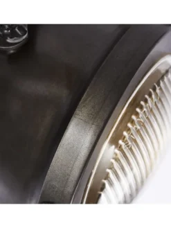 Spotbalken, 3-flammig Carmen Wood 18,5x43x11,5 cm in burned steel/holz