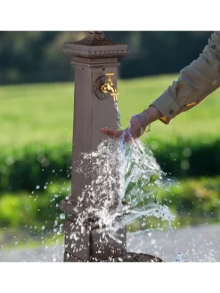 Standbrunnen in Braun - (B)44,5 x (H)100 x (T)38 cm