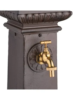 Standbrunnen in Braun - (B)44,5 x (H)100 x (T)38 cm