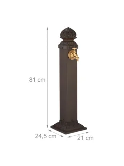 Standbrunnen in Braun - (B)21 x (H)81 x (T)24,5 cm