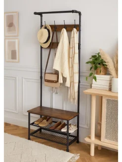 Standgarderobe Mano in braun