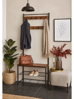 Standgarderobe Mano in braun