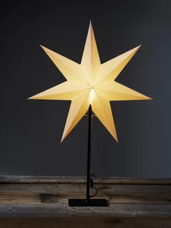 Standleuchte "Frozen" in Weiß- (B)52 x (H)80 cm