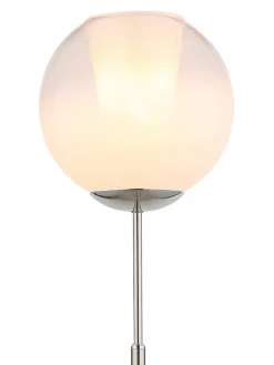 Standleuchte ''Barry'' in Silber - (H)154,5 x Ø 25 cm