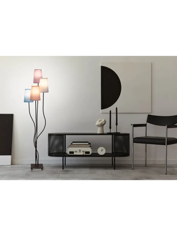 Standleuchte "Boho" in Bunt - (H)138 cm