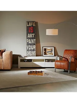 Standleuchte BOW in Weiß