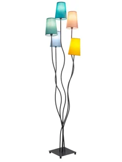 Standleuchte "Colora" in Grau/ Bunt - (H)163 cm