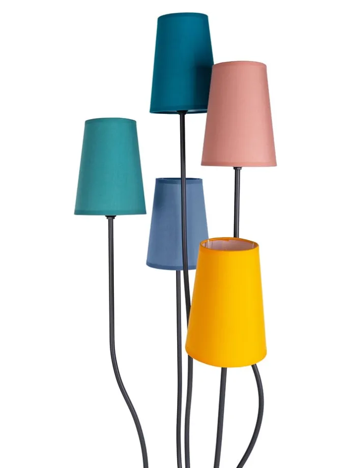 Standleuchte "Colora" in Grau/ Bunt - (H)163 cm