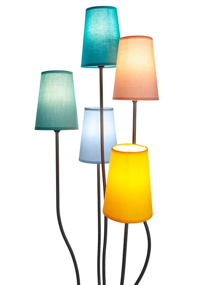 Standleuchte "Colora" in Grau/ Bunt - (H)163 cm