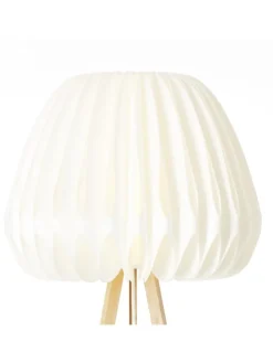 Standleuchte, dreibeinig Inna ⌀ 62 cm in holz hell/weiß