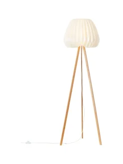Standleuchte, dreibeinig Inna ⌀ 62 cm in holz hell/weiß