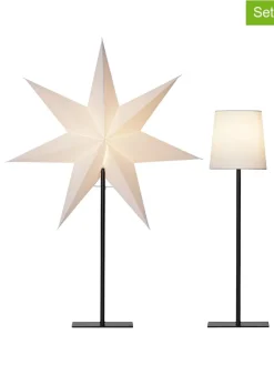 Standleuchte "Frozen" in Weiß - (H)76 cm