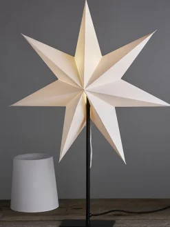 Standleuchte "Frozen" in Weiß - (H)76 cm